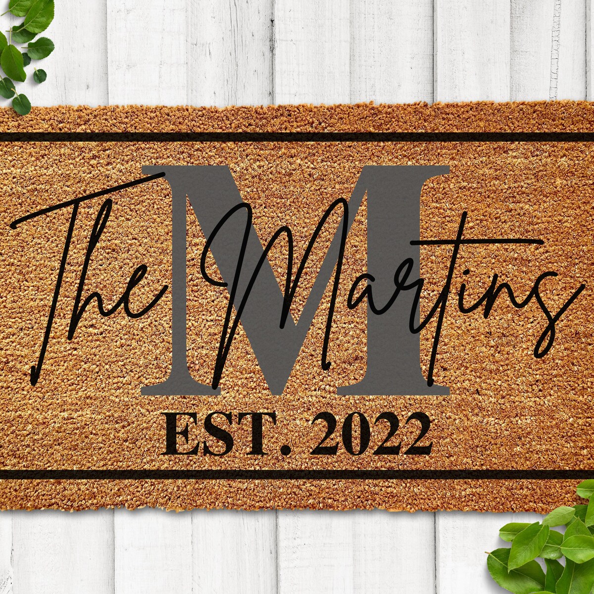 Personalized Wedding Gift Last Name Doormat Family Name Door Mat Custom Door Mat Anniversary Couple Gift Personalized Welcome Mat Newlyweds - Etsy