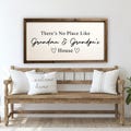 Custom There's No Place Like Grandma & Grandpa's House, Grandparents Sign, Grandparents Gift, Grandma and Grandpa Sign, Gift For Grandma