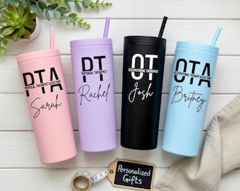 Regalos de terapia ocupacional, vaso de terapia ocupacional, asistente de terapia ocupacional, regalo para estudiantes de fisioterapia, regalo de graduación de fisioterapeuta