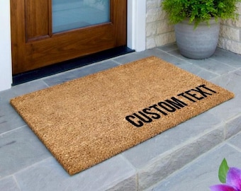 Felpudo personalizado, Felpudo personalizado, Regalo de inauguración de la casa, Regalo de cumpleaños, Felpudo divertido, Felpudo divertido, Regalo, Palabras personalizadas, Texto personalizado, Personalizado