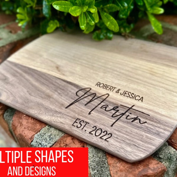 Personalized Charcuterie Plank, Custom Charcuterie Board, Cheese Boards, Personalized Cutting Board, Custom Wedding Gift, Housewarming Gift