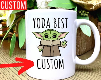 Custom Yoda Best Your Text Mug, Yoda Mug, Yoda Your Text Mug