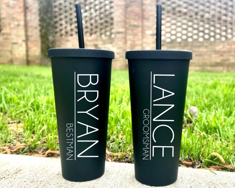 Tumbler for Groomsmen, Groomsman Gift, Groomsmen Proposal, Groomsmen Gifts, Groomsmen Tumblers, Personalized Groomsmen Tumbler for Groomsman Bild 2