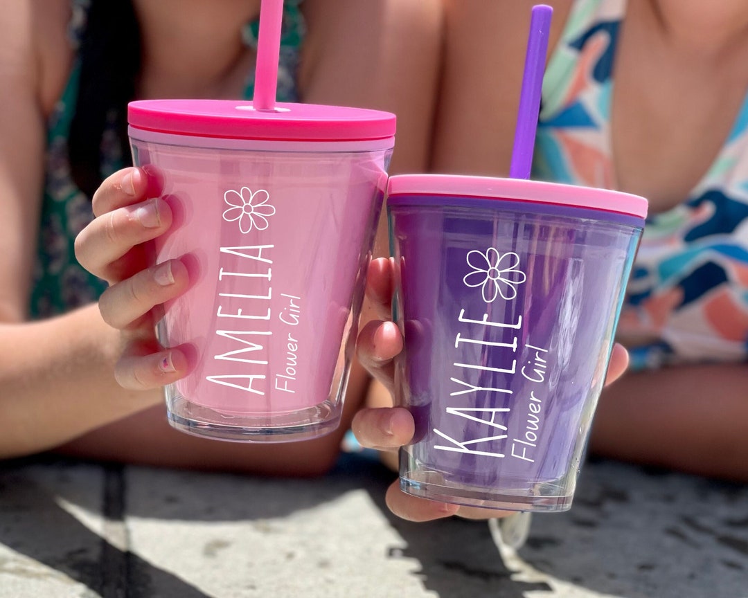 Flower Girl Tumbler Flower Sippy Cup Flower Girl Gift Ideas Flower Girl