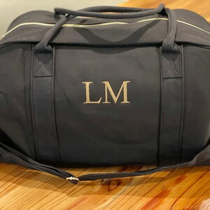 Monogrammed Duffle Bag, Baby Bag, Monogrammed Weekender Bags, Hospital Bag, Monogrammed Duffle Bag, Custom Name Weekender Bags, duffle Classic Black