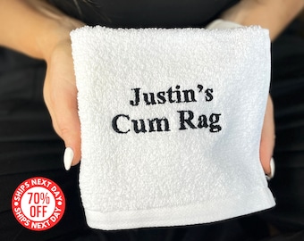 Trapo de semen personalizado, regalo de Navidad para novio, regalos traviesos para él, regalos de Navidad para él, regalos de broma para él, regalo para adultos, trapo de nueces