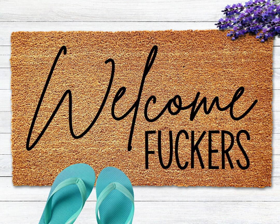 Fuckers Doormat, Funny Door Mat, Personalized Doormat,custom Mat, Housewarming