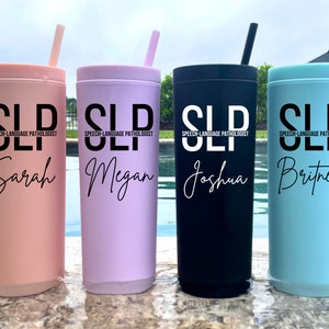 Speech Language Pathologist Gift, SLP Gift, Speech Therapist Gift, SLP Tumbler, Speech Therapy Cup, Speech Graduation Gift, Speech Therapy