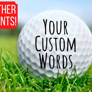 Custom Golf Balls,Personalized Golf Balls,Customized Golf Balls, Custom Golf Balls for Men, Golf Balls for Dad, Custom Text Golf Balls