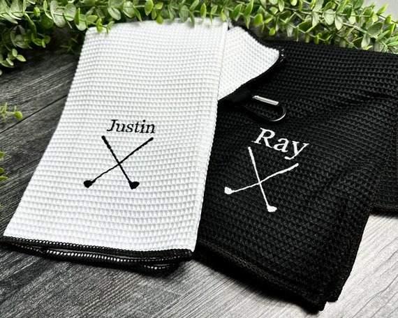Personalized Golf Towel Custom Golf Towel Golfer Gifts Golf Towel Personalized Fathers Day Gift Custom Golf Gifts Personalized Golf Etsy