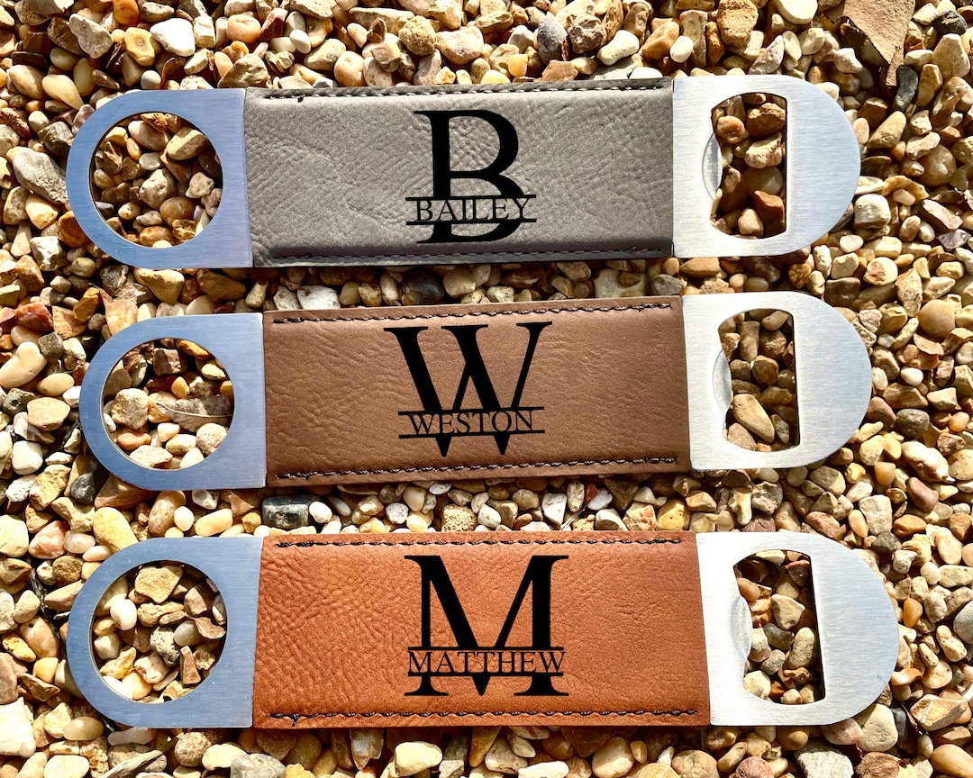 Keychain - Rectangle - Crawfish - Leather Keychain - Rectangle - Crawfish - Leather