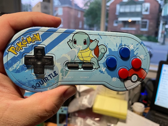 Custom Uv Printed Squirtle Wireless Snes Controller