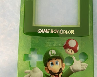 Custom uv printed Luigi Gameboy Colour shell