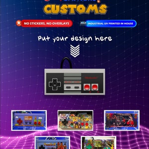 Custom uv printed Nes Controller