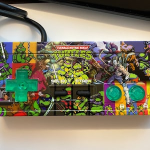 Custom uv printed TMNT nes controller