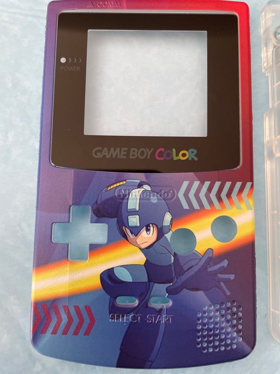 Coque de couleur Mega man GameBoy imprimée Uv personnalisée 