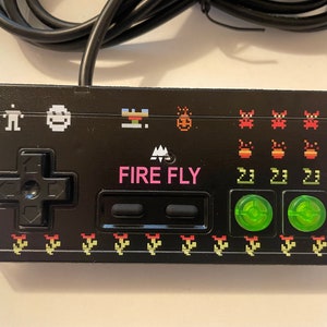 Custom Uv Printed Fire Fly   ATARI 2600 Controller