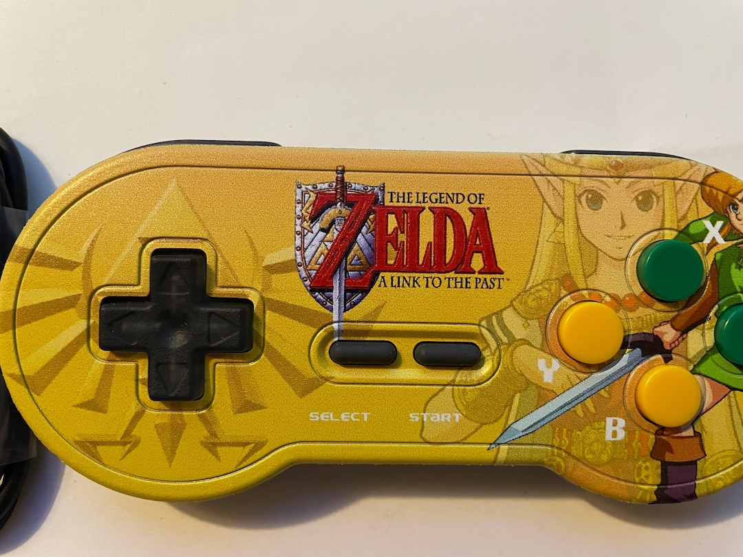 Custom Uv Printed Zelda Wireless Snes Controller - Etsy