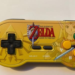 Custom uv printed Zelda wireless snes Controller