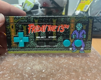 Custom uv printed Friday the 13th Nes Controller shell