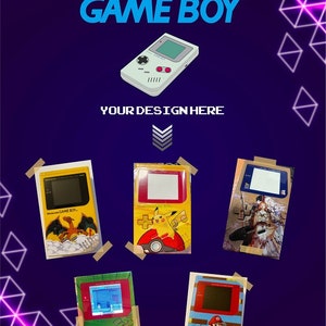 Custom uv printed Game boy DMG