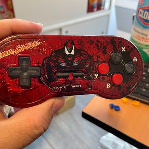 Custom Uv printed Maximum Carnage wireless snes controller