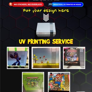 Custom uv printed Nes console top printing.