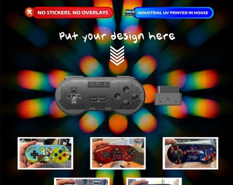 Custom uv printed wireless snes controllers