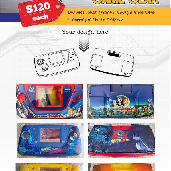Custom Sega Game Gear uv Printing Service