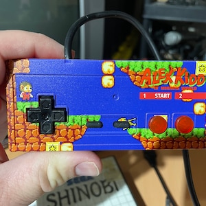Custom uv printed Sega Master system Alex Kidd Controller
