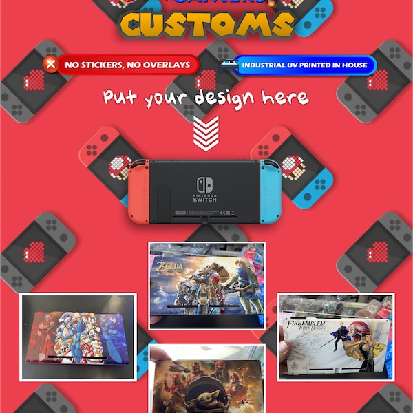 Nintendo Switch Backplate Etsy
