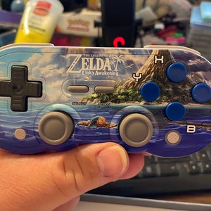 Custom uv printed Zelda controller