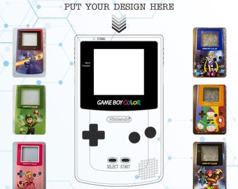 New Gameboy Color shell  With a Custom UV Printed design of your choice.