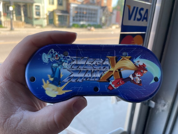 Custom Uv Printed Mega Man Wireless Snes Controller - Etsy