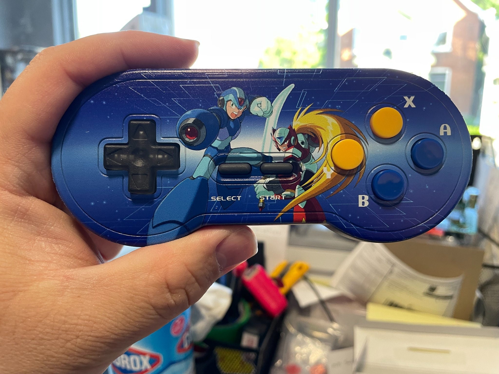 マリオネット　custom order Custom Uv Printed Mega Man Wireless Snes Controller - Etsy