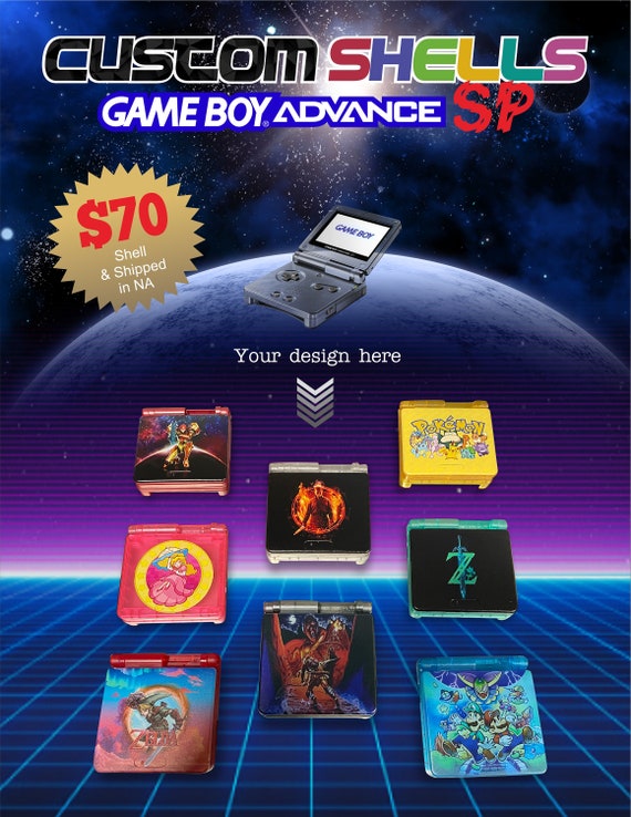 Custom Uv Printed GBA SP Ireland