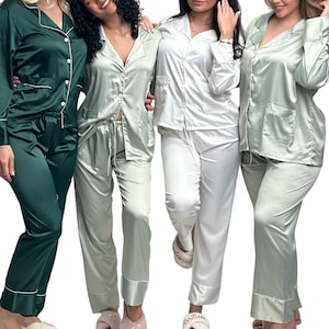 Personalized Pajama Set, Bridesmaid Pajamas, Bridesmaid Gifts, Long Pants Pajama, Short Pajama, Bridal Party Pajamas, Bridesmaid Proposal