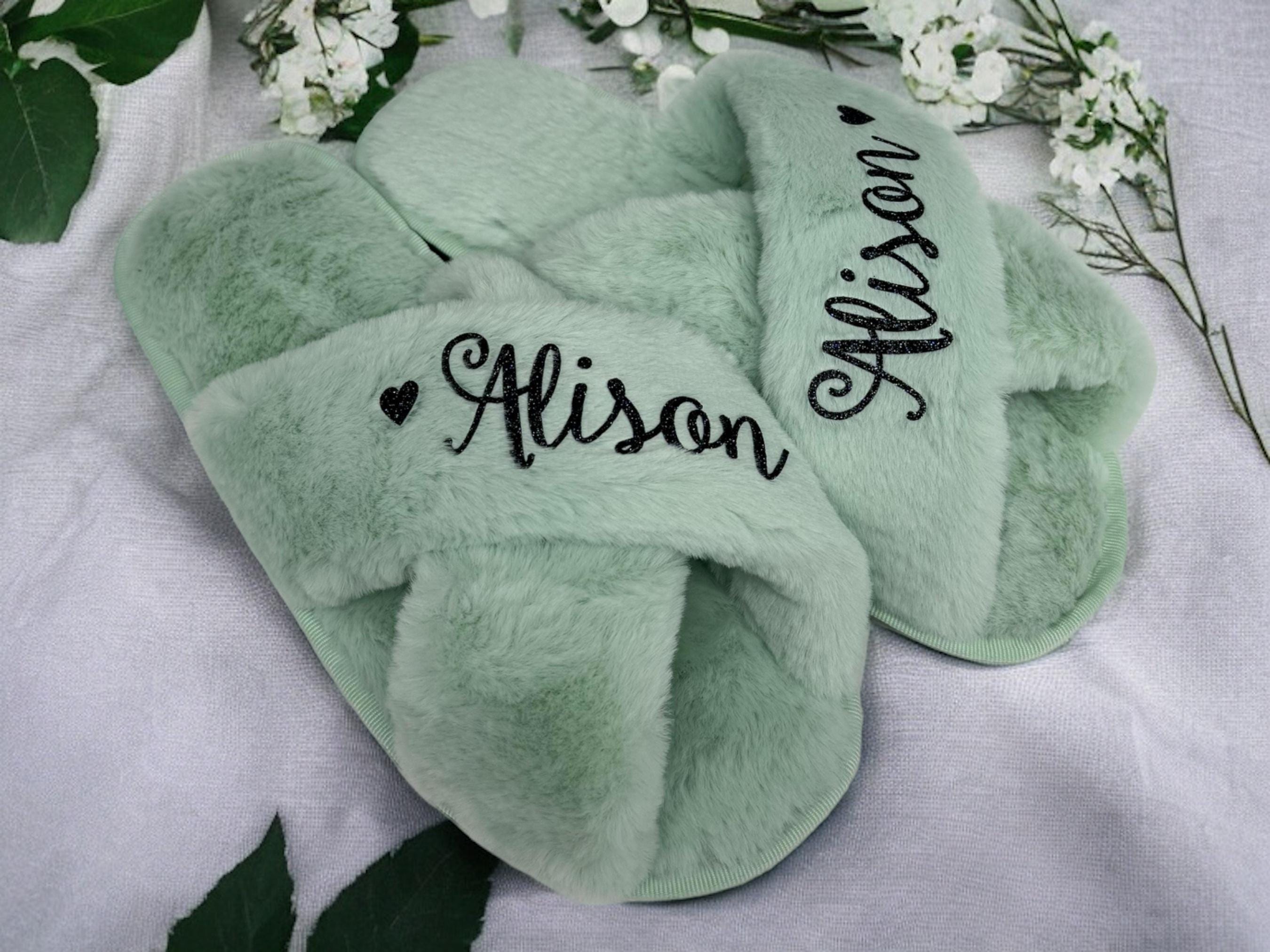 Christmas Gift for Women Who Has Everything, Gift for Mom Sister Wife, Personalized Gift, Fluffy Slippers, Birthday Gift, Slippers for Her