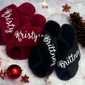 Gift for Women Who Has everything, Gift for Mom Sister Wife, Personalized Mother's Day Gift, Fluffy Slippers, Christmas Gift for Her