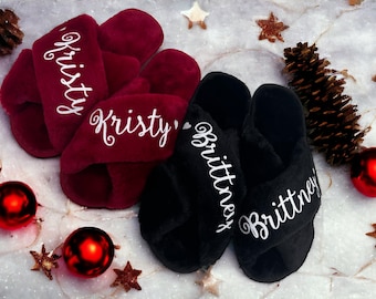 Gift for Women Who Has everything, Gift for Mom Sister Wife, Personalized Mother's Day Gift, Fluffy Slippers, Christmas Gift for Her