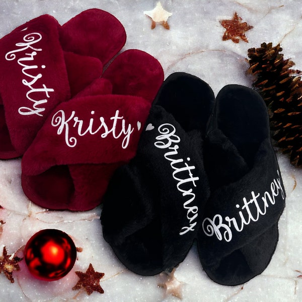 Gift for Women Who Has everything, Gift for Mom Sister Wife, Personalized Mother's Day Gift, Fluffy Slippers, Christmas Gift for Her