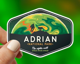 Project Hail Mary Sticker: Adrian National Park Vinyl Decal, Rocky & Grace, Waterproof Project Hail Mary Sticker