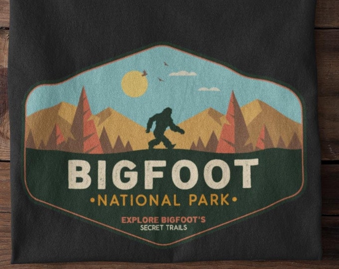 Bigfoot National Park T-Shirt: Cryptid Lover Gift
