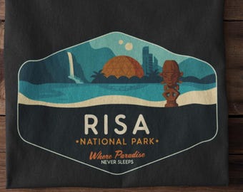 Risa National Park T-Shirt • Star Trek Planet Tee • Star Trek-Inspired Vacation Shirt • Unisex Lightweight Tee • Star Trek Gift Idea
