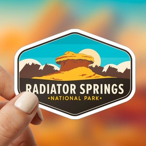 Disney Cars Aufkleber, Radiator Springs National Park Aufkleber, Disney Aufkleber, Cars Film Aufkleber, Lightning McQueen Aufkleber, Disney Decals