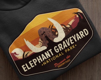 König der Löwen Disney Hoodie, Elephant Graveyard Nationalpark Sweatshirt, Disney Hoodie, Disney König der Löwen Hoodie, Unisex, Animal Kingdom Shirt