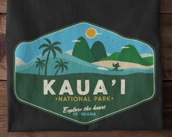 T-shirt Lilo & Stitch Kauai National Park, Ohana Hawaii Vacation-T-shirt