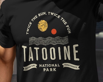 Tatooine nationalpark T-shirt: Star Wars-inspirerad bomullströja