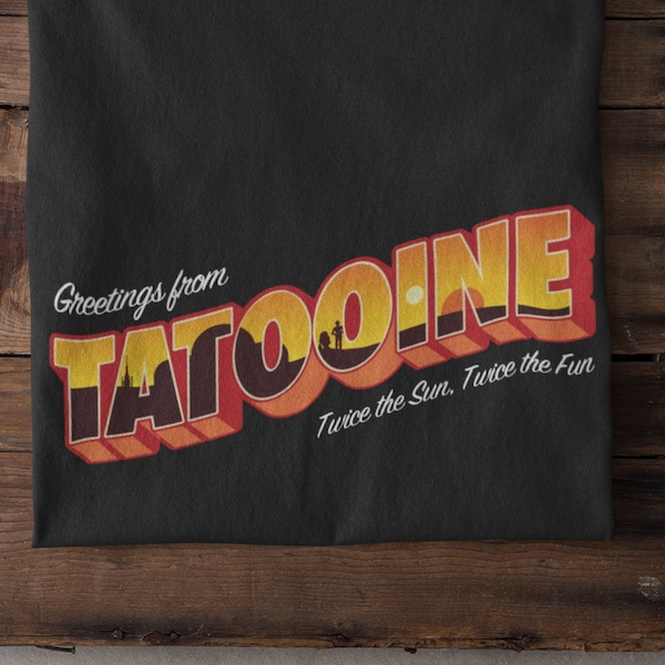 Star Wars T Shirt, Tatooine Sunset T-Shirt, Men's & Women's Shirt, Star Wars Shirt, Tatooine T-Shirt, Unisex, Luke Skywalker Shirt, Disney