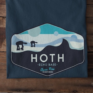 Star Wars T Shirt, Hoth T-Shirt, Hoth Echo Base Tee, Star Wars Shirt, Hoth Planet T-Shirt, Unisex, Disneyland Star Wars Geeky Star Wars Gift